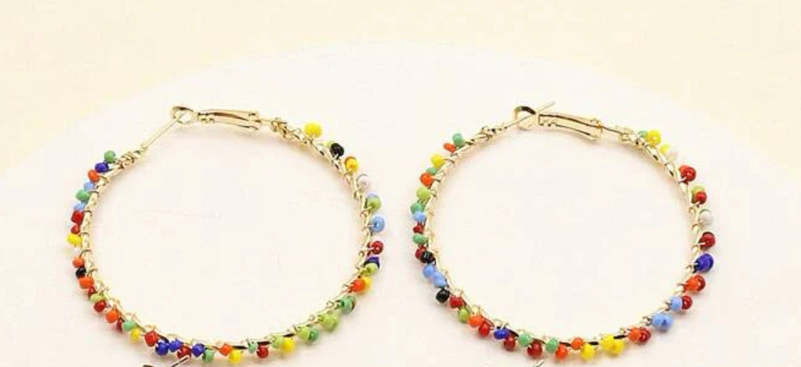 Hoop Iron Earring Multicolor