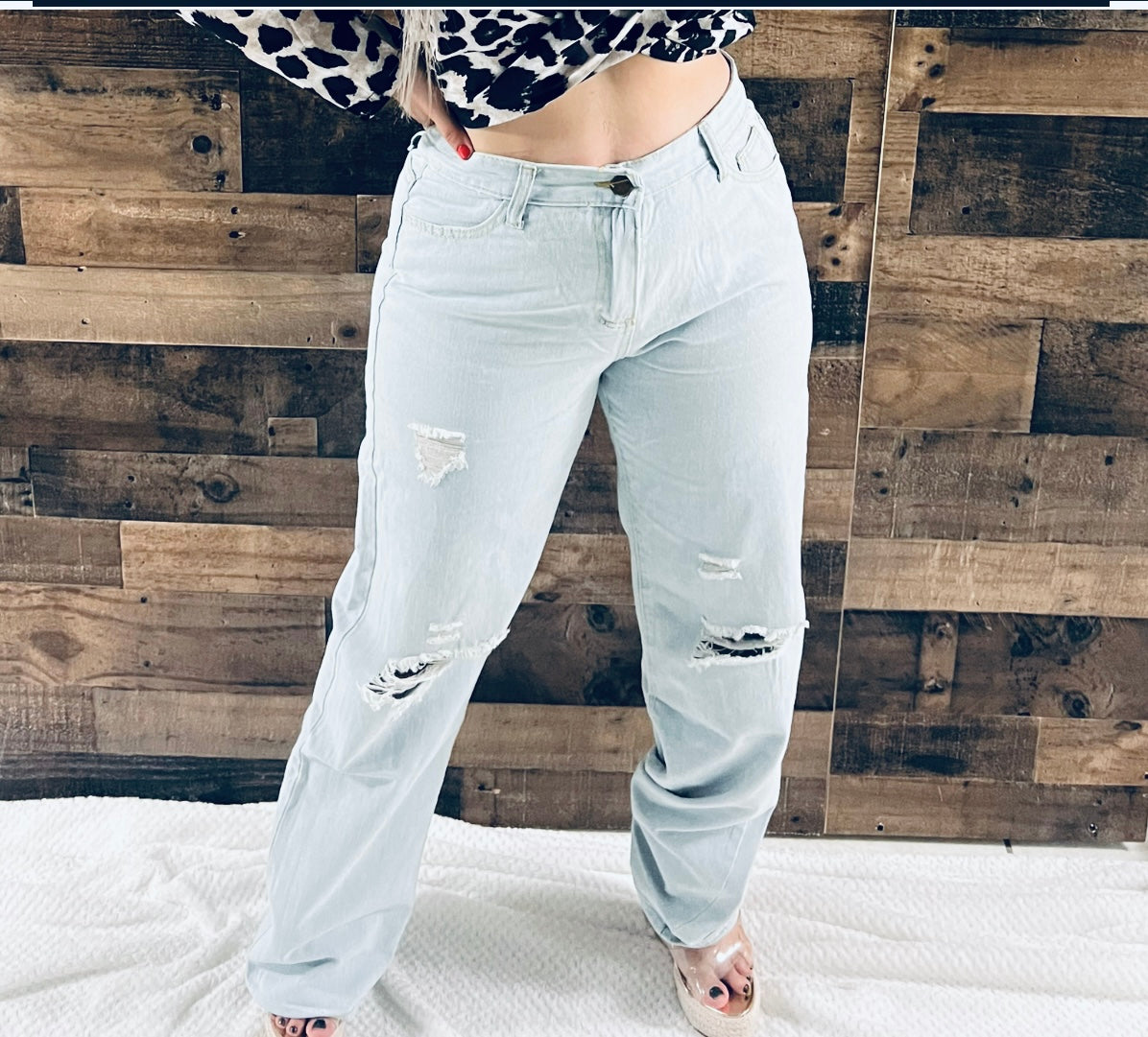 Midi Mom Waisted Denim