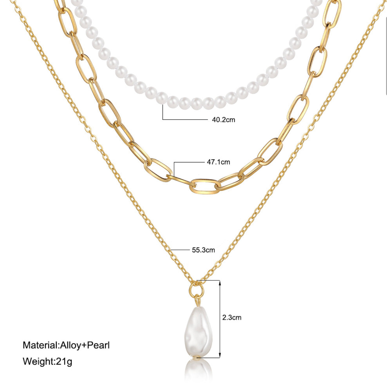 Pearl Alloy Necklaces